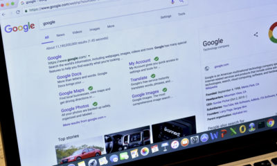 Photo of a Google search on a laptop