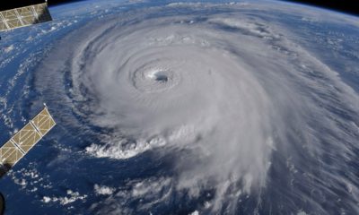 Satellite image of Hurricane Florence from the International Space Station