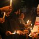 Photo of activists protesting the killing of Saudi journalist Jamal Khashoggi