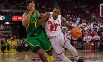 Photo of Fresno State basketball player DeShon Taylor