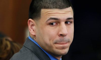 Photo of Aaron Hernandez in court