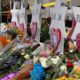 Photo of memorials outside the Tree of Life Synagogue