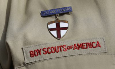 Photo of a detail of a boy scout uniform