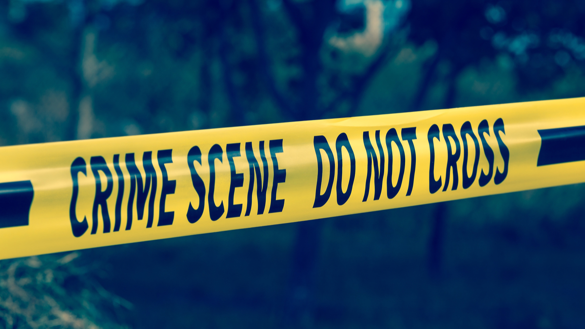 Photo of yellow crime scene tape