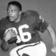 Black and White photo of former Raiders running back Clem Daniels