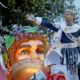 Photo of actor Jensen Ackles on a Mardi Gras float