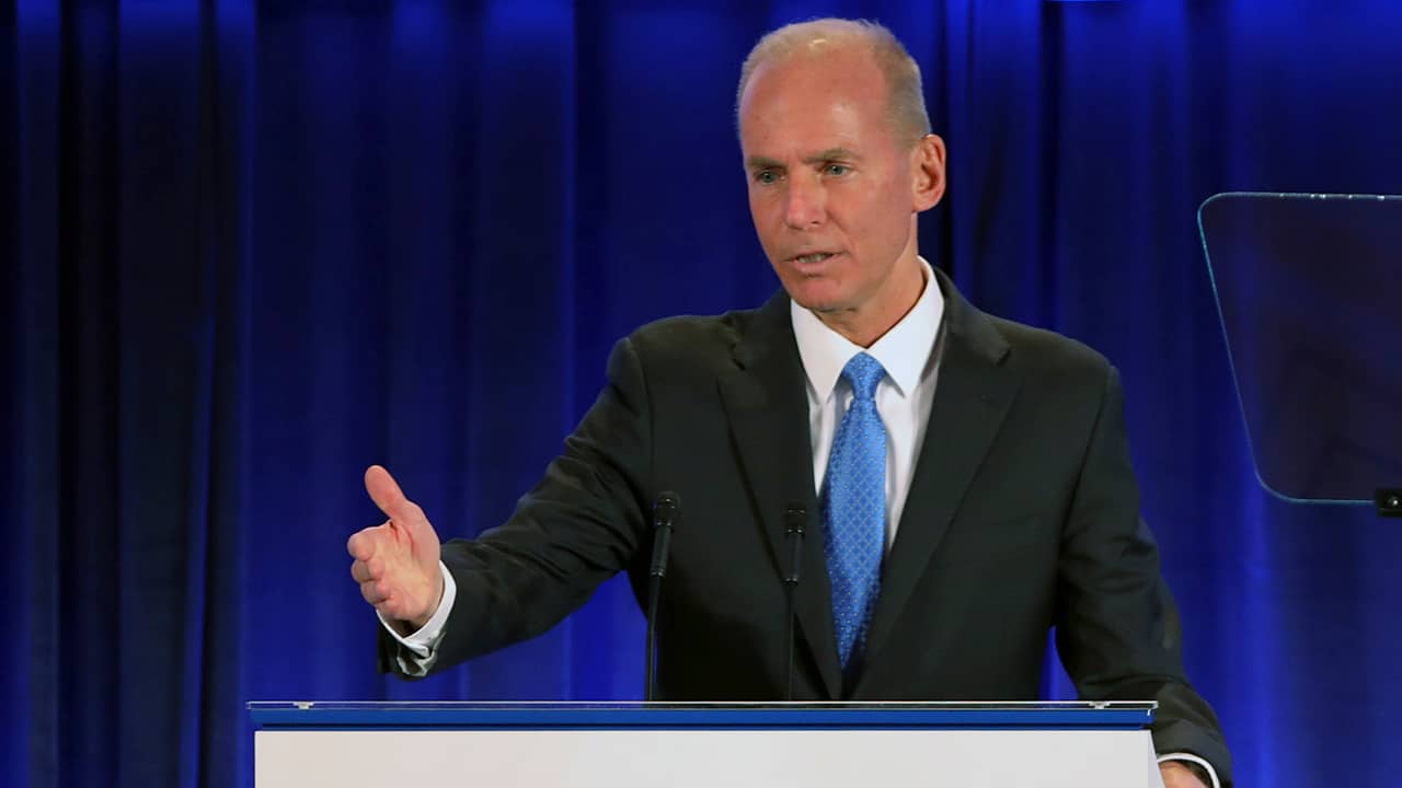 Photo of Boeing Chief Executive Officer Dennis Muilenburg