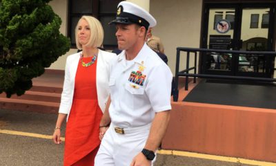 Photo of Navy Special Operations Chief Edward Gallagher and his wife, Andrea Gallagher