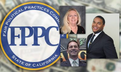 Composite of FPPC logo and Terry Cox, Eric Payne, and Joshua Mitchell