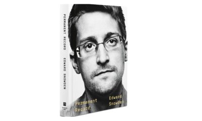 Photo of Edward Snowden's book, "Permanent Record"