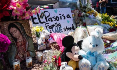 Photo of a memorial for the victims of the El Paso mass shooting