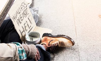 Photo of homeless man