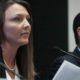 Photo of Courtney Wild and her attorney
