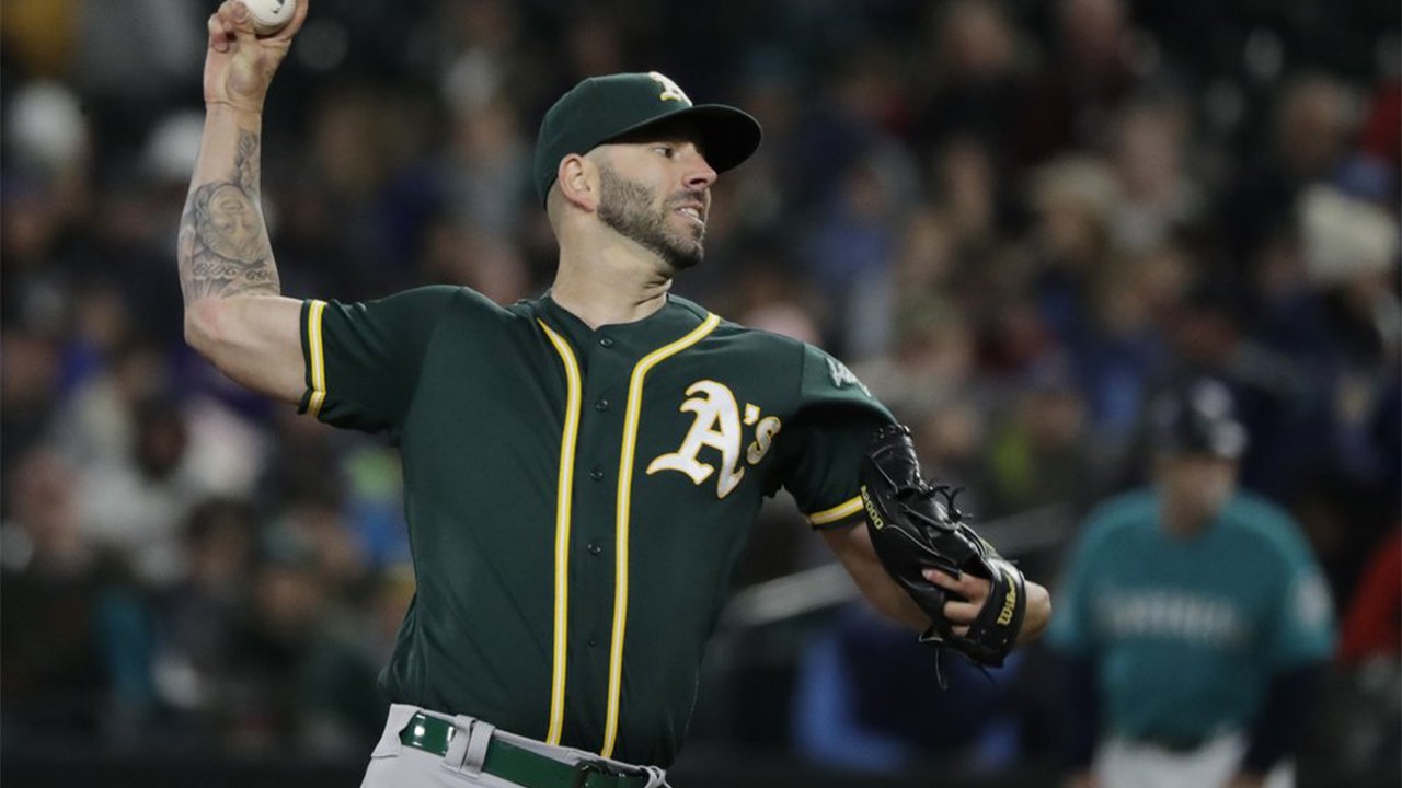 Photo of Oakland A's Mike Fiers