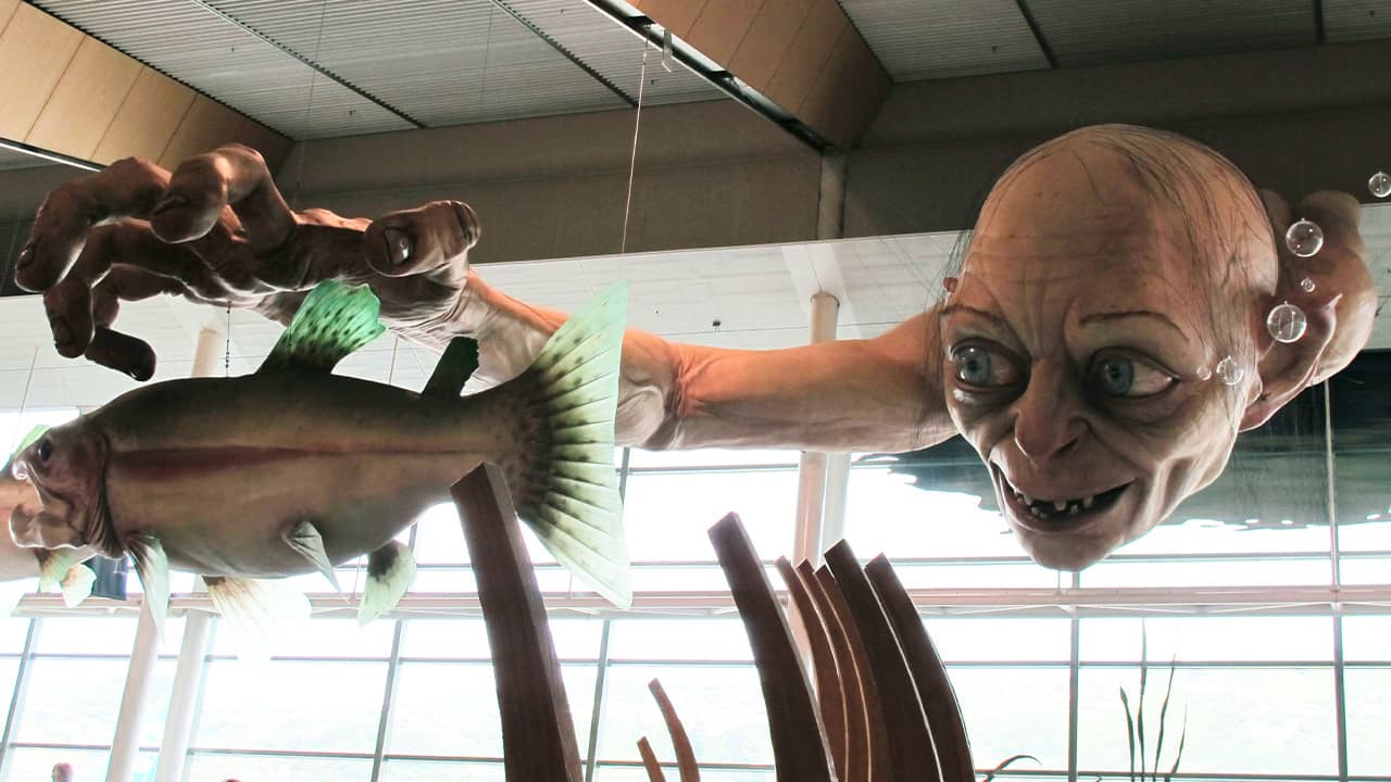 Photo of a sculpture of Gollum