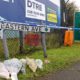 Photo of tributes at the Waterglade Industrial Park