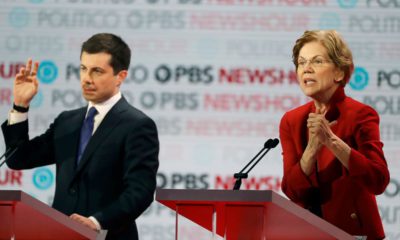 Photo of Pete Buttigieg and Elizabeth Warren