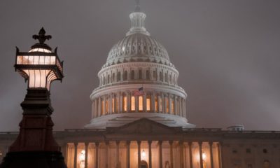 Photo of the U.S. Capitol in Washington is shrouded in mist