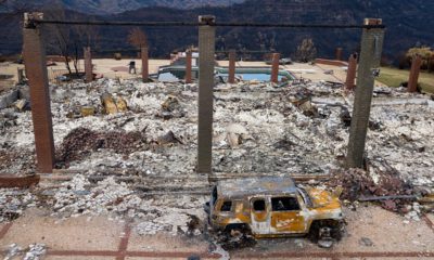 Photo of wildfire aftermath