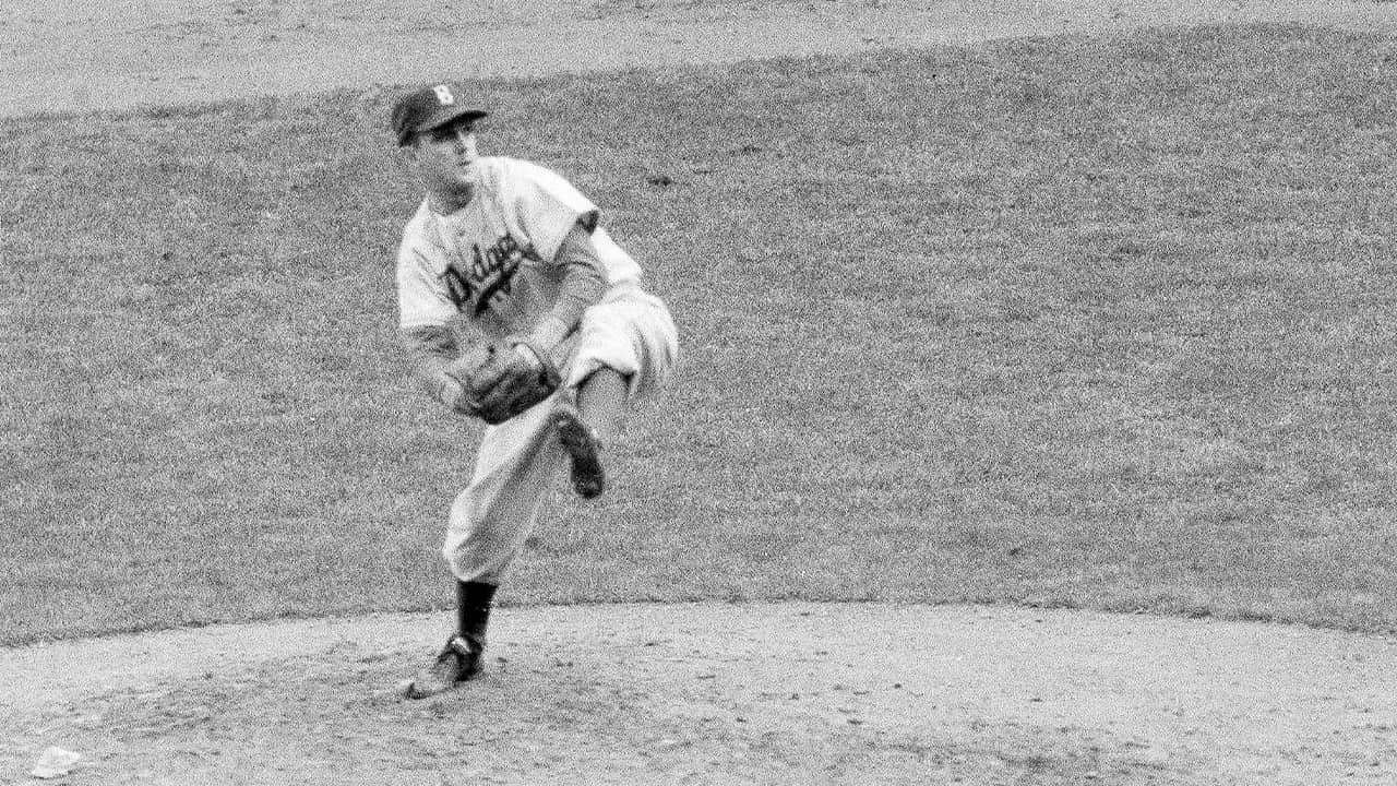 Photo of Brooklyn Dodgers' Carl Erskine