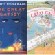 Photo of book covers for F. Scott Fitzgerald's "The Great Gatsby"
