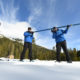 Photo of three snow survey members