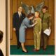 Photo of one of the twenty-three original, Boy Scout-themed Norman Rockwell paintings during an exhibition at the Church History Museum in Salt Lake City