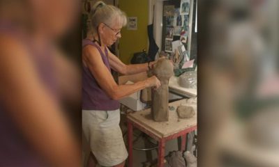 Photo of Valley sculptor Margaret Hudson