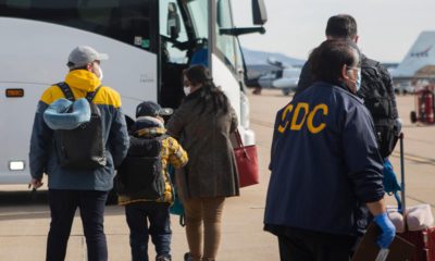 Photo of evacuees from China Arriving in California