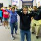 Photo of students taking part in an Active Shooter Response Training exercise at Fountain Middle School in Fountain, Colo.