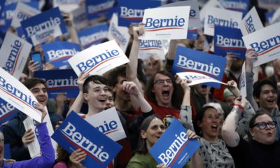 Photo of Bernie Sanders supporters