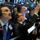 Photo of traders on the floor of the New York Stock Exchange