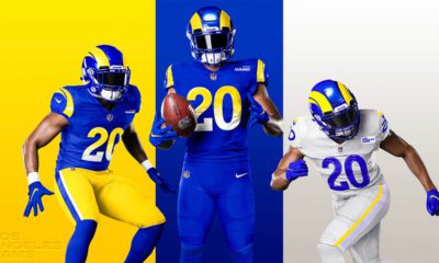 Photo of the new Rams uniforms