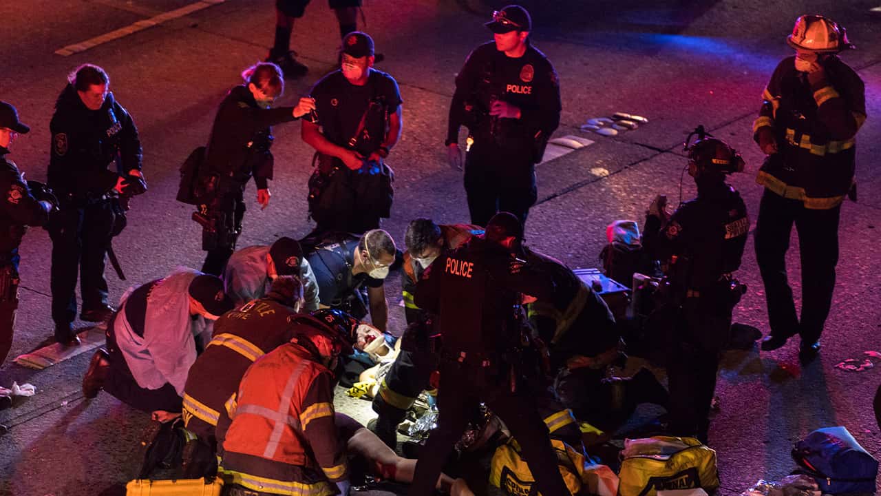 Photo of a crime scene in Seattle