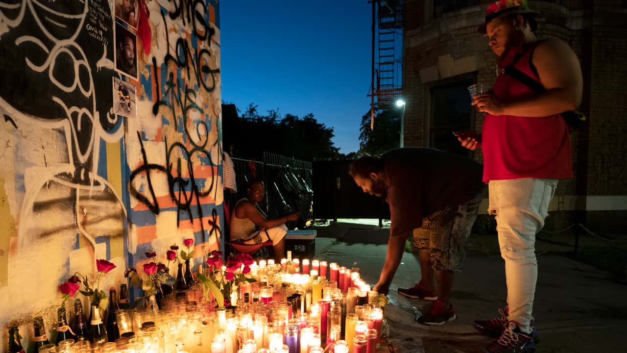 Photo of a memorial in New York