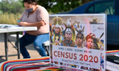 Photo of a census sign